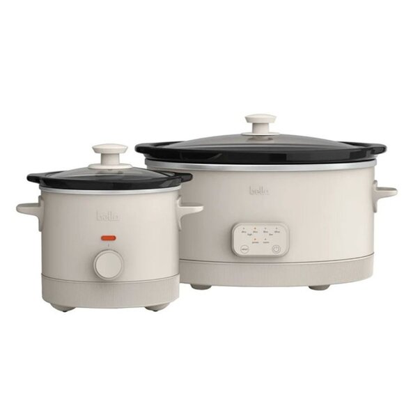 Bella Other - Bella 6-Quart Programmable Slow Cooker with Additional 2-quart Slow Cooker Set